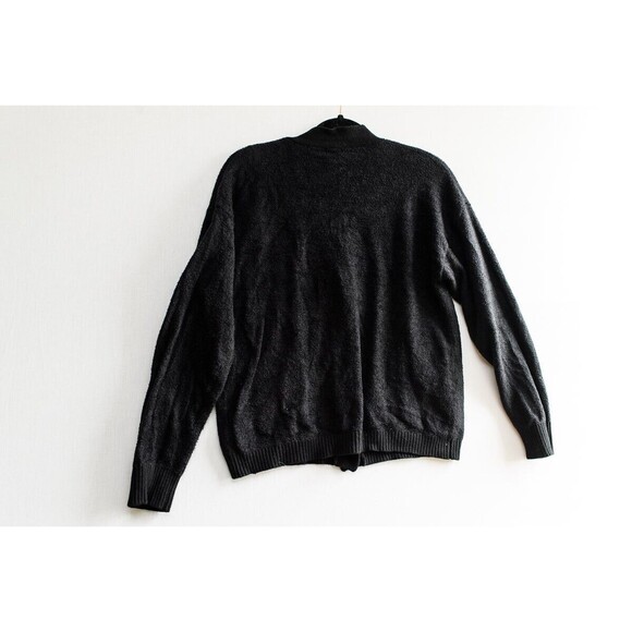 Joie L womens Black soft sweater sweatshirt button down cardigan L - Picture 3 of 5